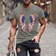 thumbnail image 1 of Tops para hombre, blusas y camisas de manga corta con cuello redondo para hombre, jersey informal de moda con estampado para hombre, camiseta de manga corta con cuello redondo, blusa de poliéster para, 1 of 5