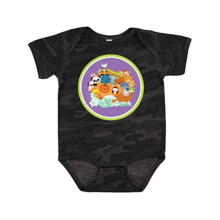 

Inktastic Christian Religious Ark Of Animals Gift Baby Girl Bodysuit