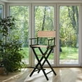 thumbnail image 2 of Casual Home 30" Directors Chair Black Frame-with Tan Canvas, Bar Height, 2 of 5