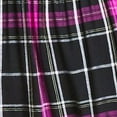 thumbnail image 4 of BAR III Womens Black Smocked Plaid Pouf Sleeve Sweetheart Neckline Short Party Ruffled Dress M, 4 of 4