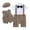 ZA-Khaki, variant on Baby Boy Clothes Suits Newborn Infant Baby Boys Gentleman Jumpsuit Button Romper Formal Clothes Blue,Size 0-3 Months