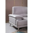 thumbnail image 4 of American Eagle Furniture Top Grain Leather Loveseat in Gray, 4 of 5