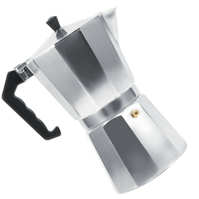 Italian Type Moka Pot Moka Coffee Maker, Coffee Maker, Silver Aluminum Coffee Maker, Espresso Coffee Maker, Kitchen Tool For Home Use For Office Use
