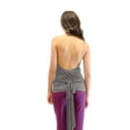 thumbnail image 3 of Vivian's Fashions Top - Halter Neck, Tie Back (Grey,1X), 3 of 3