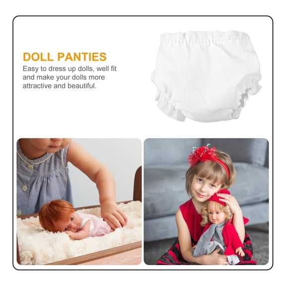 12pcs Lovely Doll Dress Up Clothes Doll Panties Accessories for Doll Dress Up