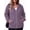 08 Purple, variant on Gleelist Plus Size Hoodies For Women Lightweight Long Sleeve Zip Up Hooded Sweatshirt Trendy Ribbed Knit Jackets With Pockets XL-5XL