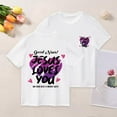 thumbnail image 1 of iTNHFP Vêtements pour Filles T-Shirt Décontracté à Manches Courtes Col Rond Confortable, 1 of 3