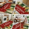 thumbnail image 5 of Area Rugs 2.7'x5', Red Christmas Carpet for Living Room Bedroom Dining Room, Xmas Tree Snowflake Winter Farmhouse Throw Kitchen Rugs Non Slip Washable Rectangle Indoor Outdoor Rugs, 5 of 8