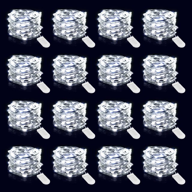 Fairy Lights Onforu, 16 unidades, funciona con pilas, 2 m, 20 LED, IP67