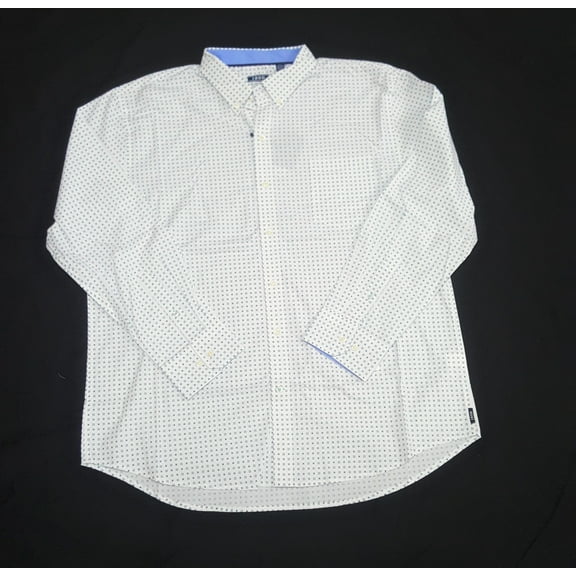 IZOD Men's Long Sleeve Button Down Shirt, Bachelor Button, 2X-Large