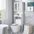 thumbnail image 2 of Costway Storage Cabinet Tower Organizer Over the Toilet Bathroom Spacesaver, 2 of 10