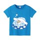 thumbnail image 1 of Cinnamoroll-Camiseta de Sanrio para niñas, ropa Kawaii de algodón, cómoda, Base de Anime, 1 of 4