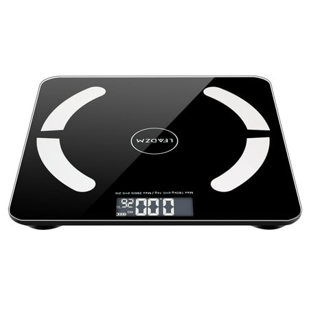 - Bluetooth Body Fat Scale, Smart weight scale, bathroom scales digital weight Analyzer with Smartphone App, for Fat, BMI, BMR, Muscle Mass, Water, 396 lbs, Black, S00193