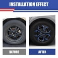 thumbnail image 6 of (4Pcs)15" Hubcaps Wheel Rims Cover Fit for 2010-2015 Toyota Prius,Snap on Car Truck SUV Hub Cap,Compatible With Alloy Wheels,ABS+PC Material,Black Lacquer & Blue Lacquer, 6 of 8