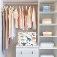 thumbnail image 4 of Yayeee Collapsible Cube Storage Bin with Lid Fabric Closet Decorative Basket with Handles, Dinosaur Pattern, 4 of 7