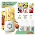 thumbnail image 1 of Licuadora portátil de 500 ml, mini exprimidor de 6 cuchillas, licuadora eléctrica USB, exprimidor de frutas y verduras, máquina exprimidora-C, 1 of 8
