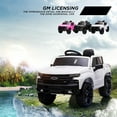 thumbnail image 4 of 12V Battery Powered Electric Car for Kids ,Licensed Chevrolet Silverado Ride On Truck Car with Remote Control,MP3/FM, LED Lights,3.7mph Max Speed,Spring Suspension Electric Vehicle for Kids/Toddlers, 4 of 7