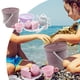 thumbnail image 1 of Juguetes de piscina, juguetes para bebés y niños pequeños, juguetes de playa para niños pequeños, set de juguetes de playa con temática de café, pasteles y dulces, con cubo y bolsa, castillo de arena,, 1 of 8