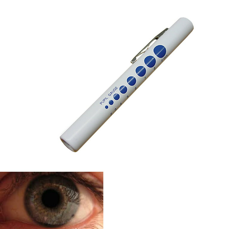 2 Medical Eye Pen Light Pupil Gauge Doctor Nurse First Aid Diagnostic  Penlight !