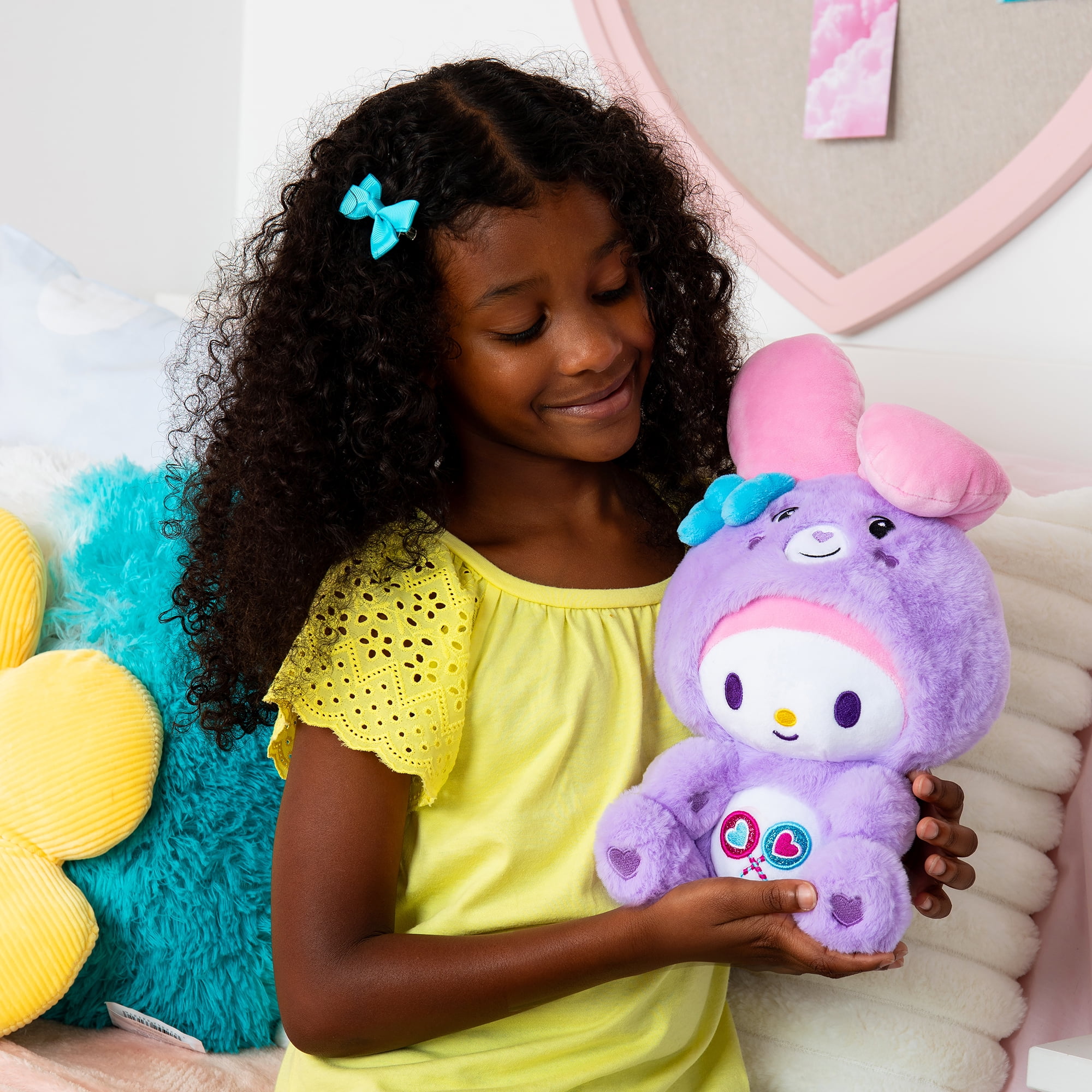 Care Bears x Hello Kitty , My Melody as Share Bear , 10" Collectible Plush, Great Gift for Girls or (图5)
