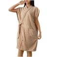 thumbnail image 2 of Fewfanhot Premium Robes for Women - Super Soft Fluffy Cozy Fleece Sleepwear Robe Plush Long Bathrobe, 2 of 4