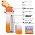 thumbnail image 3 of BJPKPK 18oz Stainless Steel Water Bottle with Straw, Insulated Water Bottle with Leak Proof Lid, Coral, 3 of 7