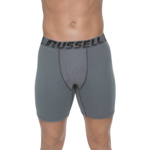 Russell Men's Active Performance Boxer Briefs, 2 Pack