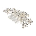 thumbnail image 4 of New Crystal Rhinestone Wedding Flower Pearls Hair Clip Hair Comb for Women Bride, 4 of 5