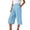 Blue, variant on Yoga Capris Flare New Women’s Capri Pants with Pockets High Waisted Pleated Wide Leg Dressy Capris Summer Business Casual Work Crop Pants Navy M