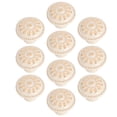 thumbnail image 4 of 10 Sets Round Door Pull Handles Simple Office Drawer Cabinet Universal Ivory White Large, 4 of 14