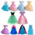 thumbnail image 2 of Vestido de princesa para niñas, disfraz de Cenicienta, Blancanieves, Aurora, Sofía, Rapunzel, Cenicienta, para Halloween, fiesta de cumpleaños infantil, 2 of 4