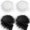 White, black, variant on 4Pcs Fluffy Shaggy Faux Fur Ribbon Strips Soft Plush Fabric Tape For DIY Hair Accessories Gift Wrapping Craft Decoration Assorted Cute Colors