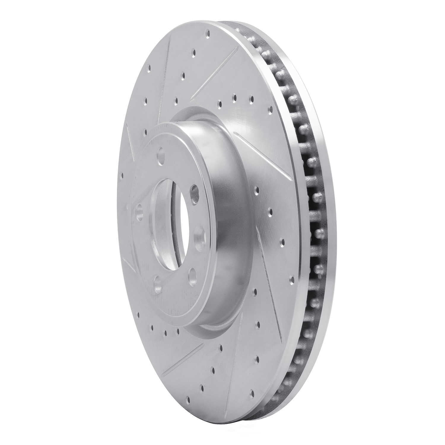 Dynamic Friction Company 631-11030L DFC Brake Rotor - Drilled And Slotted - Silver