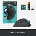 thumbnail image 4 of Logitech Ergonomic Wireless Trackball Mouse - Black, 4 of 8