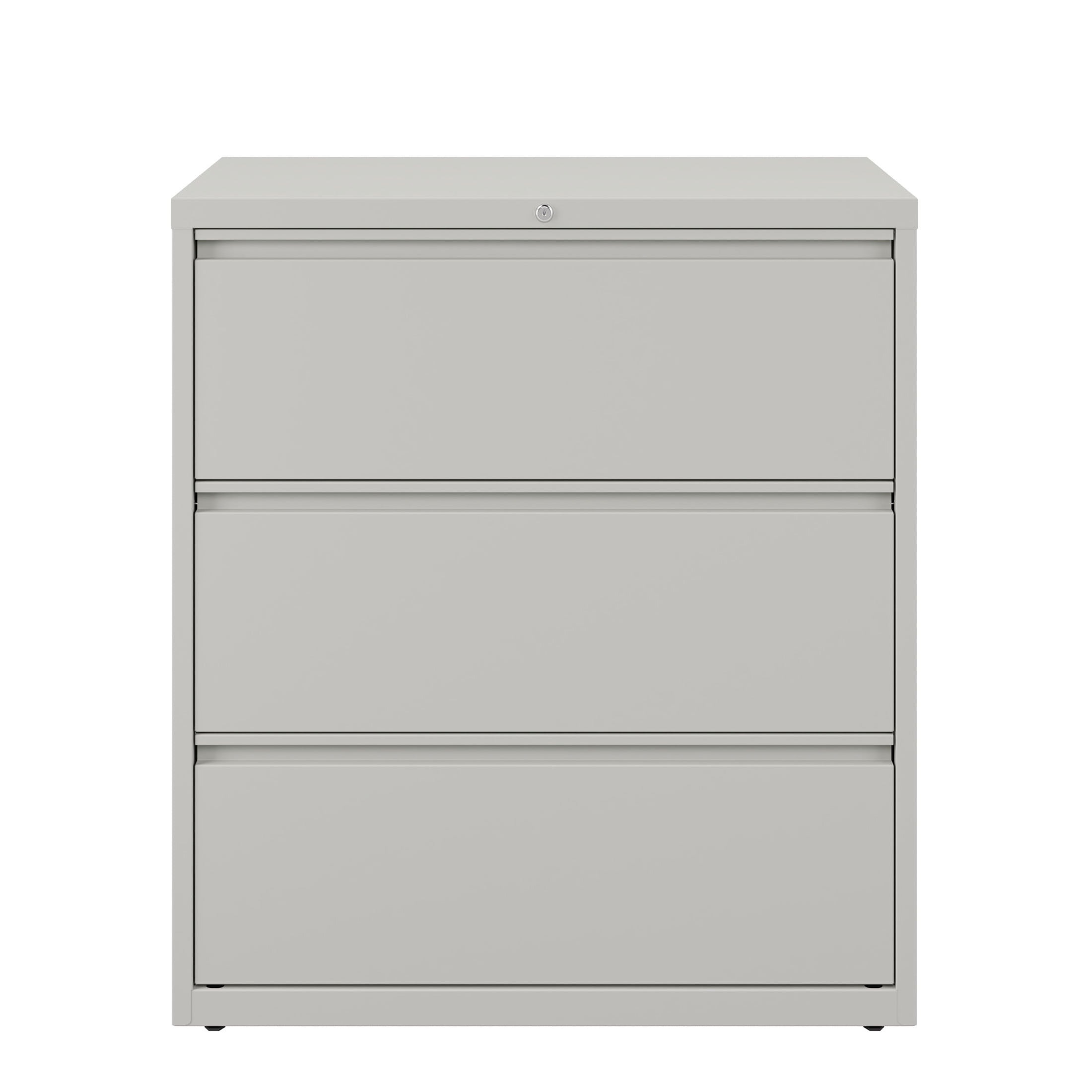 Hirsh 36 Inch Wide 3 Drawer Metal Lateral File Cabinet for Home and Office, Holds Letter, Legal and A4 Hanging Folders, Gray