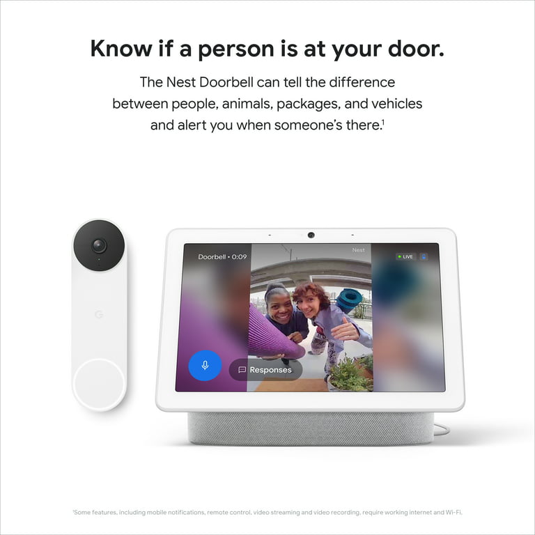 Google Video Doorbell (Battery, White) GA01318-US B&H Photo Video