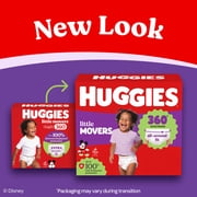 Huggies Little Movers HuggFit 360° Baby Diapers with 360° Waistband, Size 6 (35+ lbs), 48 Count (Select for More)