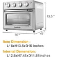 DAWAD Toaster Oven Air Fryer Combo, Countertop Convection Oven with 4