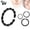 Black, variant on Nose Lip Ear Cartilage Daith Rook Lobe Septum Rings - Annealed - Sold Each