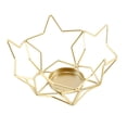 thumbnail image 4 of Iron Hollow Talight Candeler Desktop Ornament Candle Stand Candlestick Holder para estante Fiesta de vacaciones Regalo de inauguración 5 pentagrama, 4 of 8