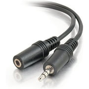 C2G 40408 3.5mm M/F Stereo Audio Extension Cable, Black (12 feet, 3.65 Meters)