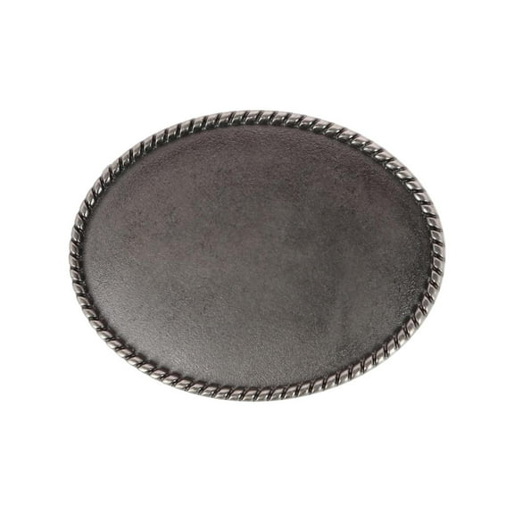 CTM Blank Braided Oval Belt Buckle