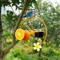 thumbnail image 2 of GIXUSIL Oriole Bird Feeder, 17 inch Hanging Metal Bird Feeder,Detached Bowl Design,Orange Fruit Feeder,Great for Garden,Outdoor,Christmas Gift, 2 of 8