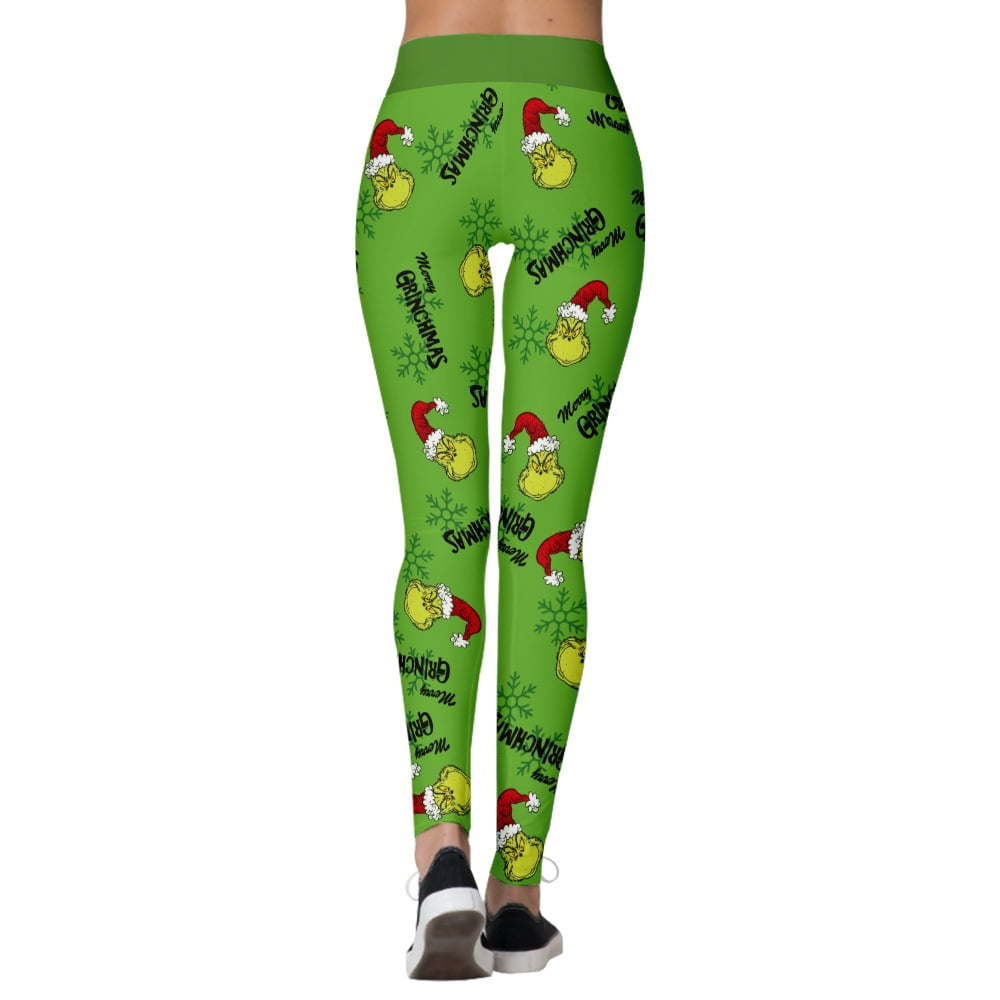 Alexandra Collection Womens Grumpy Grouch Christmas Holiday Leggings Green  XX-Large at  Women's Clothing store