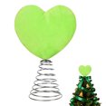 thumbnail image 5 of Green Plush Heart Shaped Spring Tree Top Ornament For St. Patrick's Day Valentine Day, 5 of 7