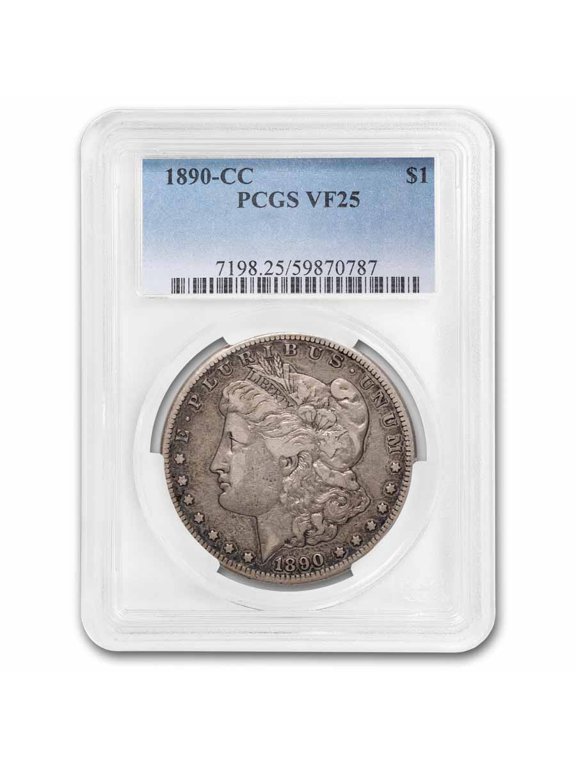 1890-CC Morgan Dollar VF-25 PCGS