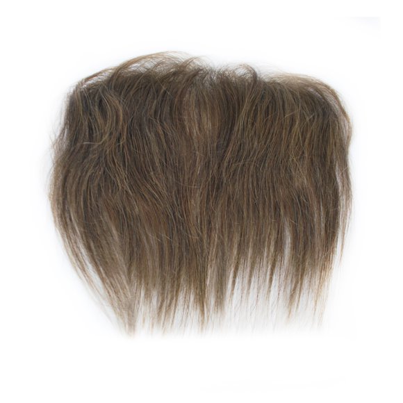 Mens toupee Front Hairline 7X1.75 inch PU Vlooped Toupee for Men Brown Toupee Suncolor Hair