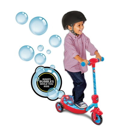 Marvel Spider-Man Boys' 6V Battery-Powered Bubble Scooter by (Best Cheap 50cc Scooter)