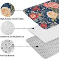 thumbnail image 5 of Pioneer Flower Floral Print Pattern Bathroom Rugs Sets 3 Piece,Toilet Cover Set,Absorbent Non Slip Bathroom Mats Sets with U-Shaped Contour Rug Toilet Rug Set, 5 of 5