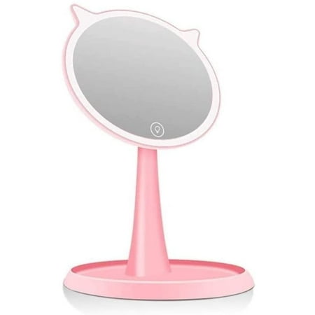 Extendable Bathroom Mirror Makeup Mirrors Vanity With Light Led Touch Screen Professional Beauty Girl Color Pink Canada Extendable Bathroom Mirror Makeup, Vanity Girl Light Up Mirrors